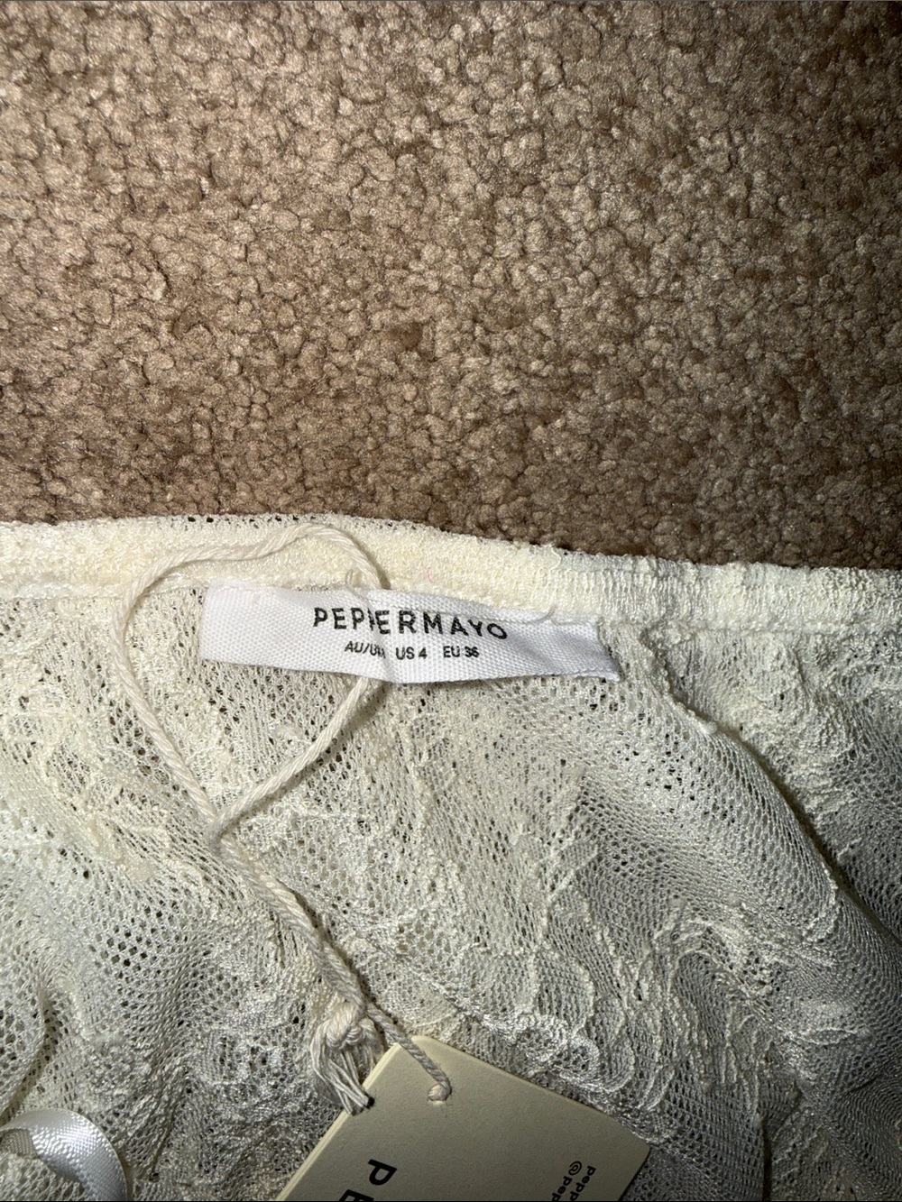 Peppermayo Duet Lace Maxi Skirt - Ivory - Picture 4 of 6